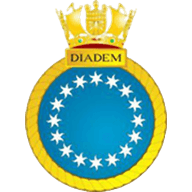 HMS Diadem crest