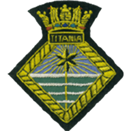HMS Titania crest